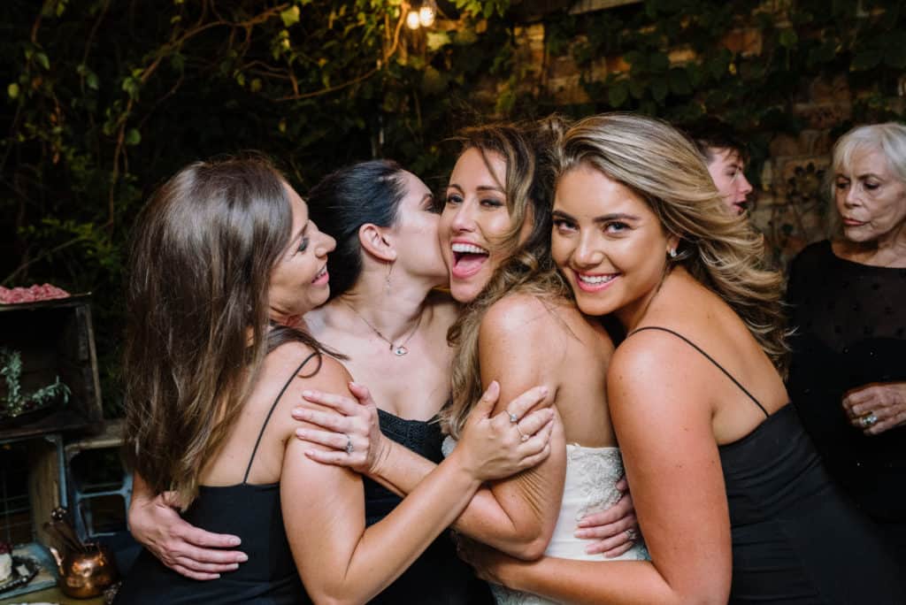 the girls at wedding reception captured by james white photography