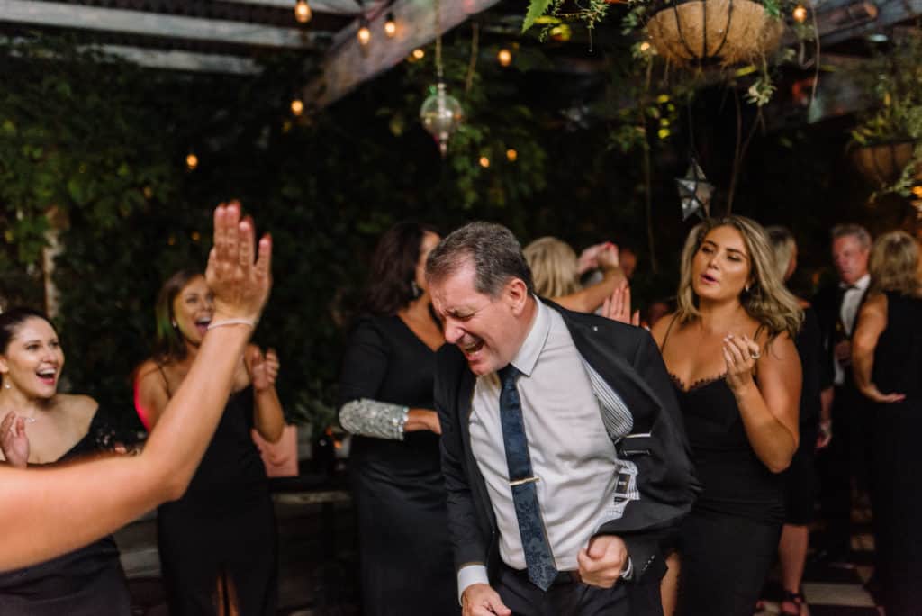 father of the bride getting loose on the dancefloor captured by james white photography