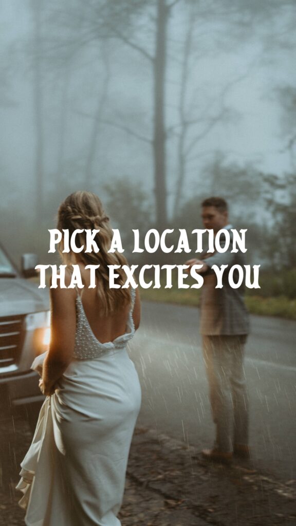 Picking a location that excites you will make the idea of eloping without guests a lot easier, because there is endless adventure to be had